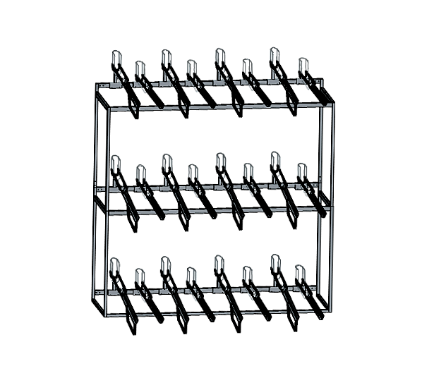 Sloped Double Decker - 3 Tier