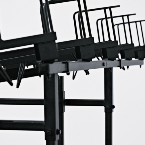 Tiered bicycle display