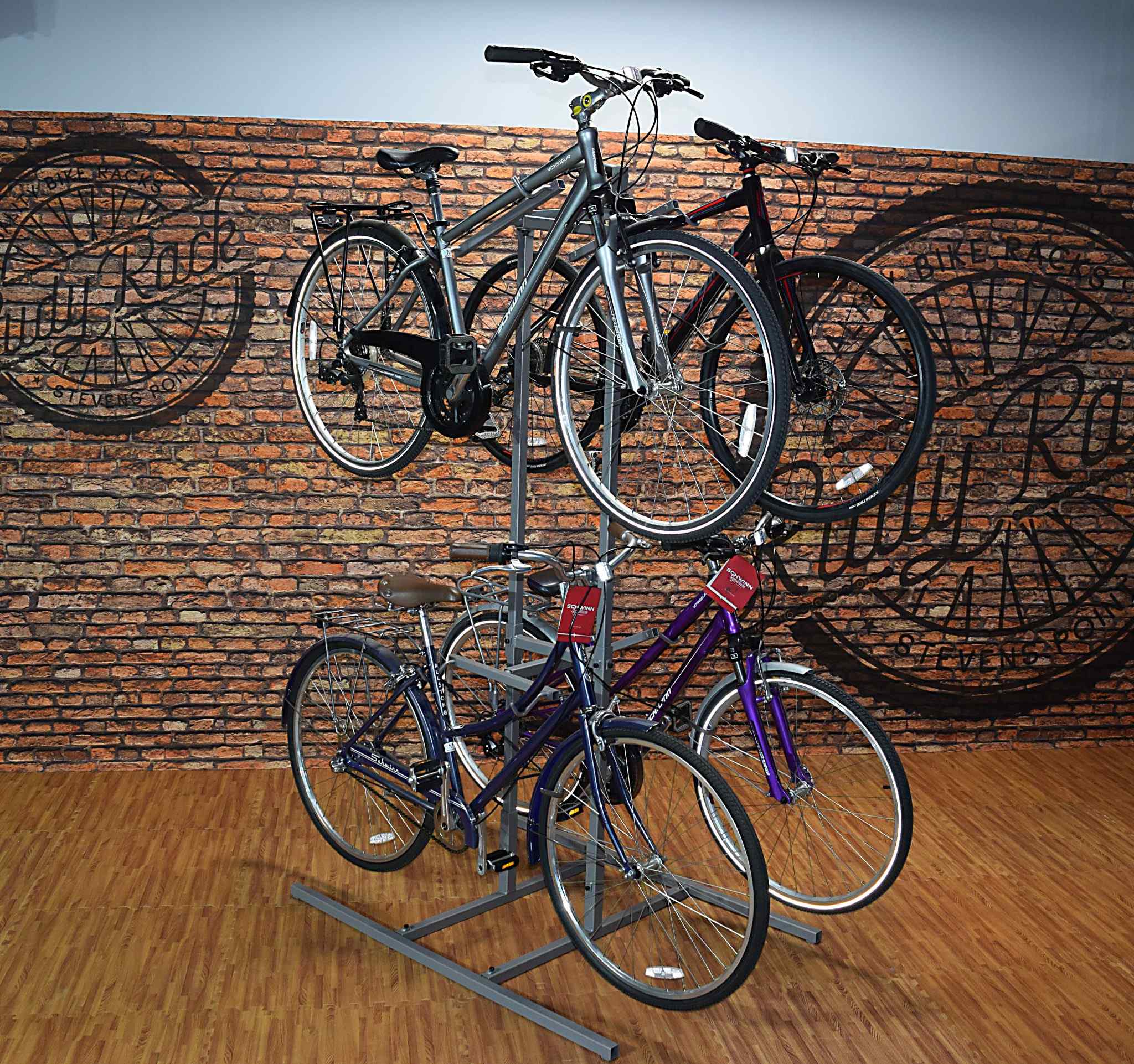 Vertical Bike Stacker | Tiered Bike Rack | Rudy Rack