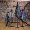 Double Highlighter Bicycle display rack for five bikes