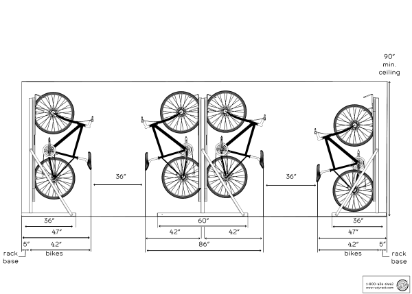 Freemax | Ground Mounted/Freestanding Bike Racks | Rudy Rack